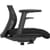 Side view zoomed in of arm rests and chair mechanisms NV Ergonomic Posture Office Chair with Contoured Mesh Back - Adjustable Lumbar Support -Seat slide - Black - Ideal for Office or Home Use