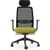 NV Ergonomic Posture Office Chair - Contoured Breathable Mesh Back - Adjustable Lumbar Support - Black Frame - Green Seat - Front View