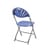 Titan Linking Fan Back Folding Chair Blue