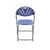 Titan Linking Fan Back Folding Chair Blue