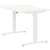Zoom Electric Dual Motor Height Adjustable Sit Stand Office Desk Dual Purpose Reversible Scallop Top W1200xD800xH685-1185mm White Top White Frame 10 Year Warranty