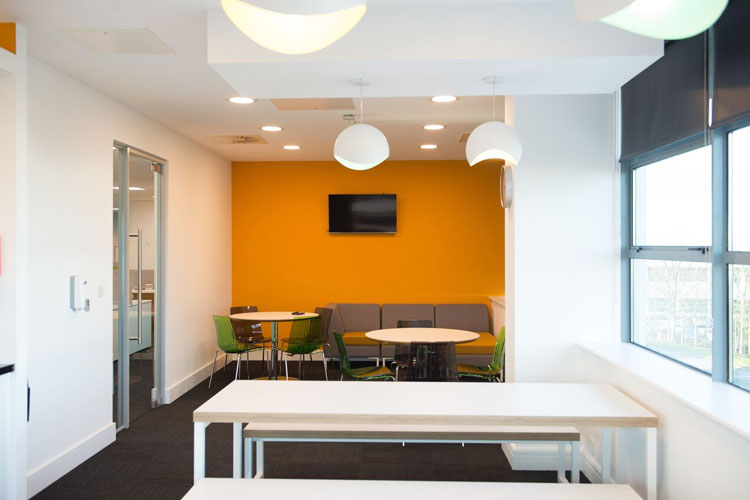 Amazon Contact Centre in Cork Office Fitout Project: Breakroom