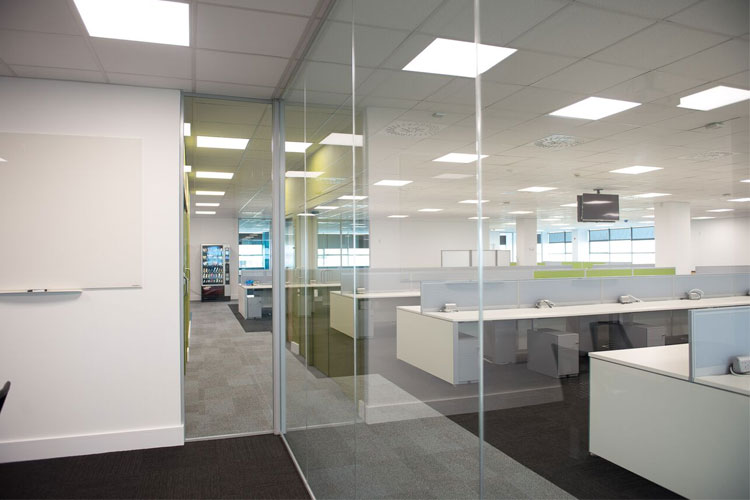 Amazon Contact Centre in Cork Office Fitout Project: Partitioning