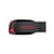 SanDisk Cruzer Blade - USB flash drive - 128 GB - USB - black, red