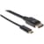 Manhattan USB-C to DisplayPort Cable, 4K@60Hz, 1m, Male to Male, Black, Equivalent to CDP2DP1MBD, Three Year Warranty, Polybag