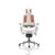 Zure Executive Chair Elastomer Gel Orange With Arms With Headrest