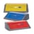 Addis Red/Yellow/Blue Recycling Bin Kit Lids Metallic (Pack of 3) 505575