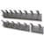 Acorn Hat and Coat Wall Rack with Concealed Fixings 8 Hooks 830x50x120mm Graphite Ref 319883