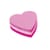 Post-it Notes 70 x 70mm Heart Pink (Pack of 12) 2007H