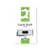 Q-Connect USB 3.0 Slider 128GB Flash Drive Silver/Black KF16375