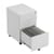 Under Desk Steel Pedestal 3 Drawers White