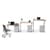 Under Desk Steel Pedestal 3 Drawers White