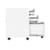 Under Desk Steel Pedestal 3 Drawers White