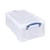 Really Useful 12L Plastic Storage Box with Lid 465x270x150mm C4 Clear 12C