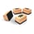 Show-me Mini Wooden Handled Felt Whiteboard Eraser (30 Pack) WME30