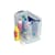 side view, lid off, suggested use of storage for arts and crafts Really Useful 19L Plastic Storage Box With Lid W375xD255xH290mm Clear RUP80213
