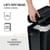 Fellowes Powershred LX65 Cross-Cut Shredder Black 4400601