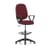 Eclipse Plus I Lever Task Operator Chair Ginseng Chilli Fully Bespoke Colour With Loop Arms with High Rise Draughtsman Kit