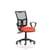 Eclipse Plus II Lever Task Operator Chair Mesh Back With Bespoke Colour Seat With loop Arms in Tabasco Orange