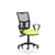 Eclipse Plus II Lever Task Operator Chair Mesh Back With Bespoke Colour Seat With loop Arms in Myrrh Green
