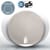 Leitz Ergo Active Sitting Ball; Ergonomically Designed Desk Chair Alternative; 55cm Dia; Inc. Fabric Cover; Hand Air Pump & 2 x Plugs; Grey; 65410085