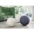 Leitz Ergo Active Sitting Ball; Ergonomically Designed Desk Chair Alternative; 55cm Dia; Inc. Fabric Cover; Hand Air Pump & 2 x Plugs; Grey; 65410085