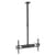 Manhattan TV & Monitor Mount, Ceiling, 1 screen, Screen Sizes: 37-75", Height: 105-156 cm, Black, VESA 200x200 to 800x400mm, Max 50kg, LFD, Lifetime Warranty
