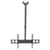 Manhattan TV & Monitor Mount, Ceiling, 1 screen, Screen Sizes: 37-75", Height: 105-156 cm, Black, VESA 200x200 to 800x400mm, Max 50kg, LFD, Lifetime Warranty