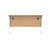 Office Rectangular Desk With Steel Single Upright Cantilever Frame 1200X600 Norwegian Beech/White