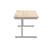Office Rectangular Desk With Steel Single Upright Cantilever Frame 1200X800 Canadian Oak/Silver