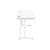 Office Rectangular Desk With Steel Double Upright Cantilever Frame 1400X600 Arctic White/White