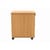 Mobile Under Desk Office Storage Unit 2 Drawers Norwegian Beech