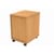 Mobile Under Desk Office Storage Unit 2 Drawers Norwegian Beech