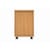 Mobile Under Desk Office Storage Unit 2 Drawers Norwegian Beech