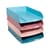 Exacompta Skandi Recycled Plastic Letter Trays Assorted (Pack of 4) 111606SETD