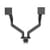 Manhattan Dual Desk Mount for TV & Monitor Mounts (Full Motion Spring), For screens 13" to 45", Clamp or Grommet Assembly, VESA compatability: 75x75 and 100x100mm - check the dimensions of the four mounting holes on back of screen to ensure it fits, Max 2