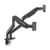 Manhattan Dual Desk Mount for TV & Monitor Mounts (Full Motion Spring), For screens 13" to 45", Clamp or Grommet Assembly, VESA compatability: 75x75 and 100x100mm - check the dimensions of the four mounting holes on back of screen to ensure it fits, Max 2