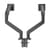 Manhattan Dual Desk Mount for TV & Monitor Mounts (Full Motion Spring), For screens 13" to 45", Clamp or Grommet Assembly, VESA compatability: 75x75 and 100x100mm - check the dimensions of the four mounting holes on back of screen to ensure it fits, Max 2