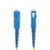 StarTech.com 3m (9.8ft) LC to SC (UPC) OS2 Single Mode Simplex Fiber Optic Cable, 9/125µm, 40G/100G, Bend Insensitive, Low Insertion Loss - LSZH Fiber Jumper Cord