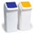 Durable 40L Square Flip Swing Lid White - Strong Recycling Bin Lid - DURABIN