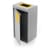 Durable 55L Plastic Waste Bin - Sheet Steel Recycling Separation Bin - DURASORT®
