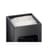 Durable Square Metal Waste Bin with Integrated Sand Ashtray - 17L - Black