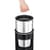 Durable Round Metal Waste Bin with Fire Extinguishing Ashtray - 17L - Grey