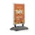 Durable Pavement Sign Heavy Water Base Double Sided Snap Frame Stand - A1 Silver