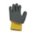 Children's Gloves TPE Palm Coating with Cub Paw Print Design 1 Pair Size 4 Yellow/Grey KDZGGY-4