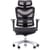Dorsum Executive Ergonomic Mesh Posture Office Chair - Adjustable Headrest - Adjustable Lumbar Support - Modern Design - Black - Front