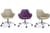 FAN Armchairs Castor Base