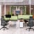 LEAP Electric Dual Motor Height Adjustable Radial Right Hand Sit Stand Desk Portal Top W1600xD1200/800xH620-1270mm Beech Top Black Frame 10 Year Warranty