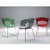Miss B Antishock Canteen & Breakout Chrome Sled Frame Chairs With Translucent Seat Shell