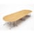Folding Table Rectangular Chrome Legs 25mm Top W1500xD750xH725mm Beech Morph Fold: Meeting Table Formation